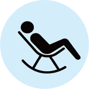 リラックス効果のロゴ